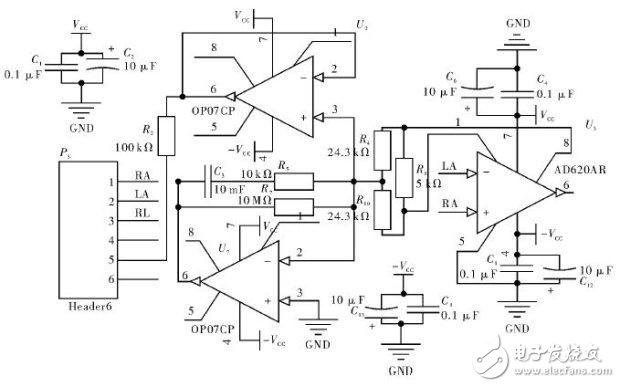 采用STM32的心电采集系统电路设计