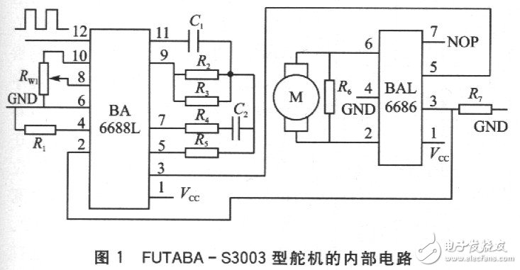 AT89C2051多路舵机控制电路详解