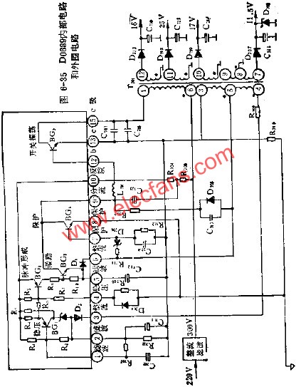 D0689内部电路和外围电路图  www.elecfans.com