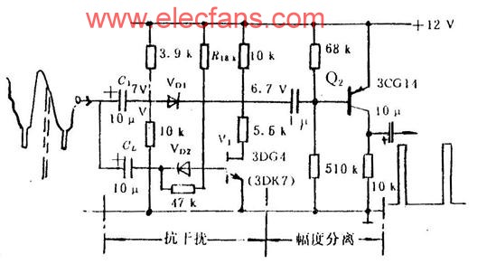 抗干扰电路与幅度分离电路 http://www.elecfans.com