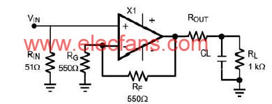 利用串联输出电阻隔离容性负载电路