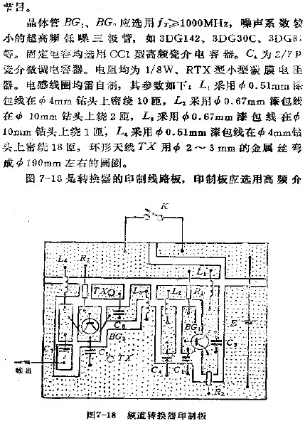 频道转换器印制板