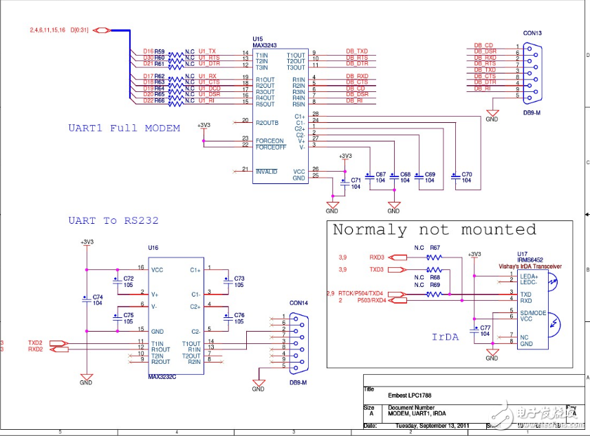 lpc1788开发板原理图