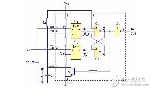 由555定时器组成的单稳态触发器555集成电路大全