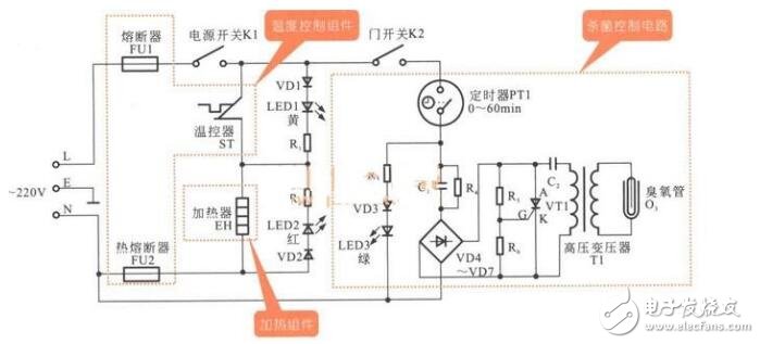 饮水机电路图工作原理及电路图分析 