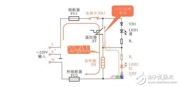 饮水机电路图工作原理及电路图分析 