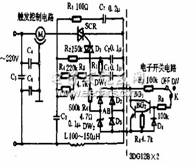 带开关的调速器电路图