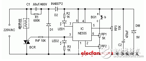 555电子温控器电路图大全（八款模拟电路设计原理图详解）