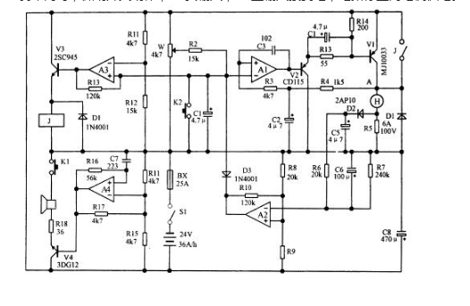 直流电机调速器电路图 - 电动机控制电路图