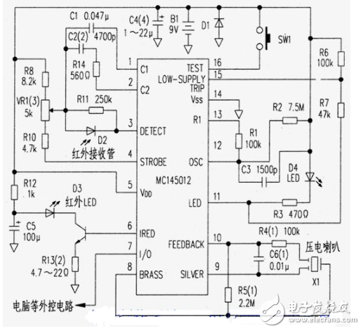 红外线报警器电路设计方案汇总(八款模拟电路设计原理图详解)