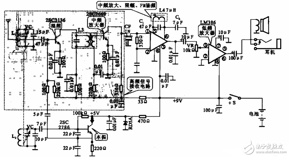 超外差收音机电路图大全（四款超外差收音机电路设计原理图详解）