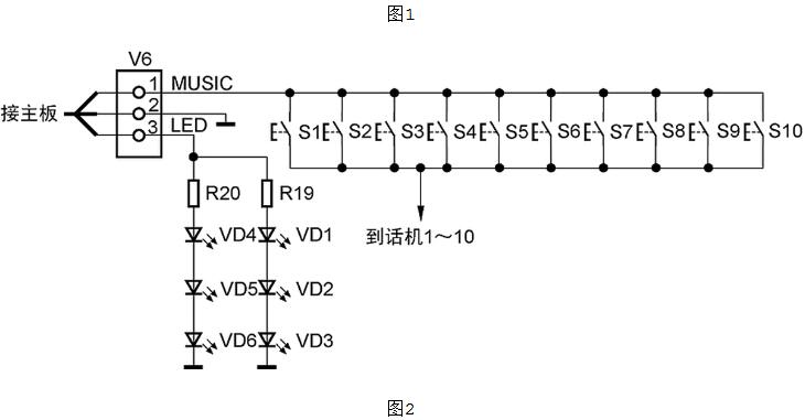 楼宇对讲分机电路图大全