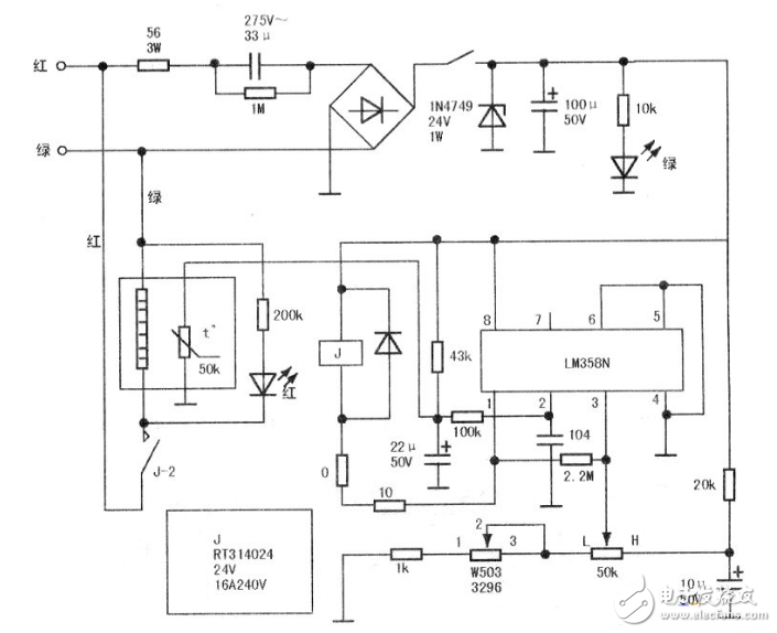 lm358电子温控器电路图（五款模拟电路设计原理图详解）