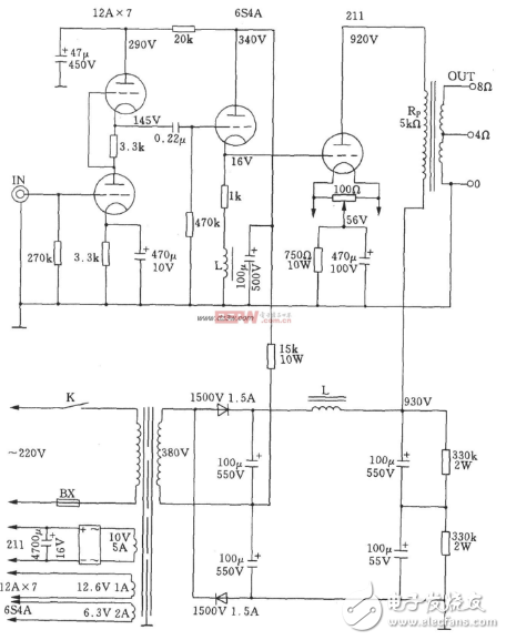 211电子管功放电路图大全（八款模拟电路设计原理图详解）
