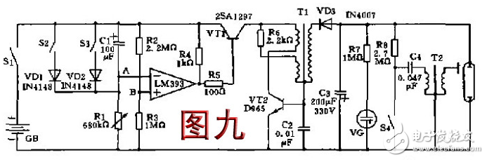 最简单闪光灯电路图大全（晶体管/电容器/照相机闪光灯）