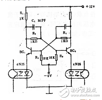 双稳态开关电路图大全（光电耦合器/晶体管/触发器）