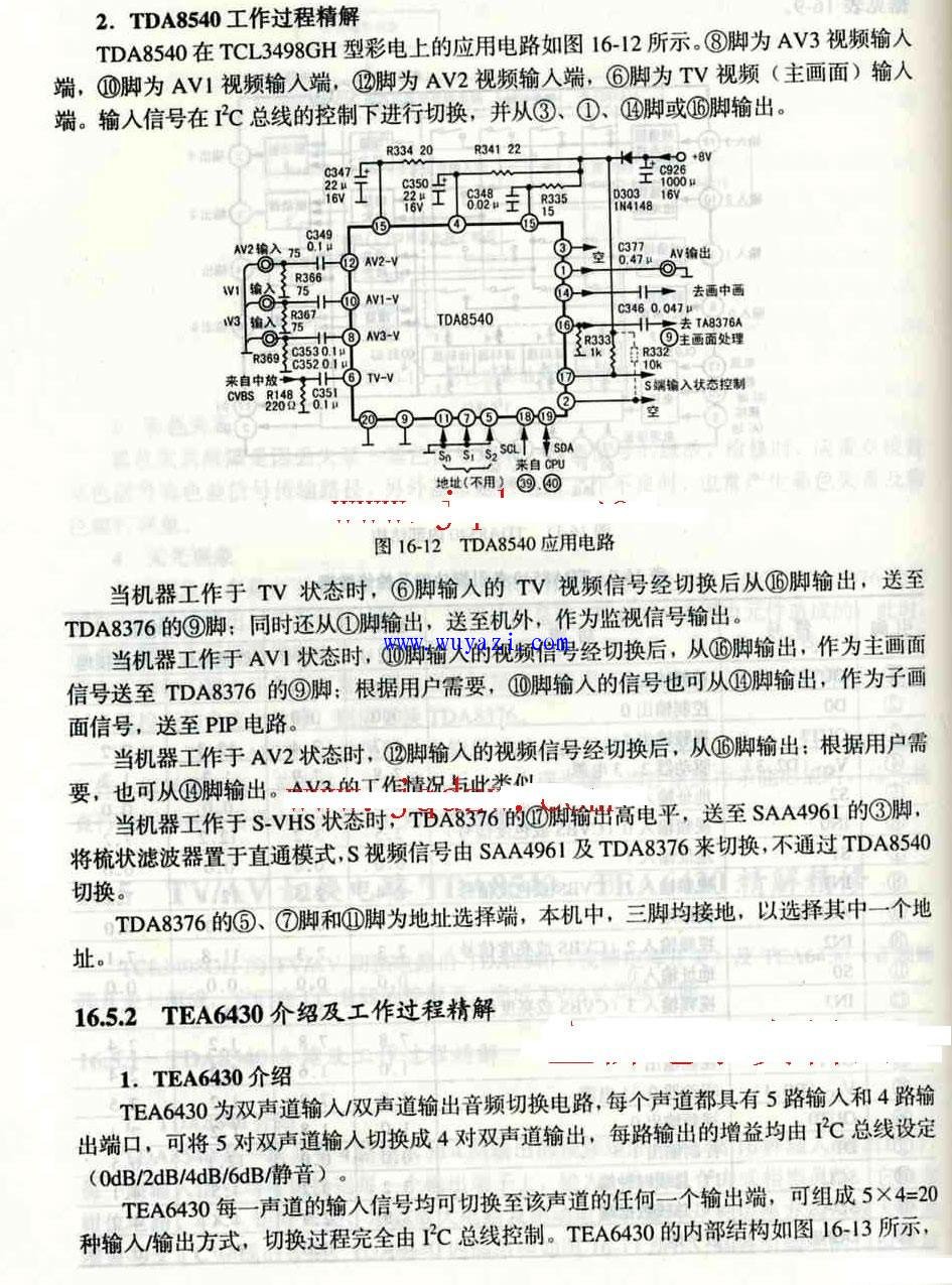 TDA8540引脚功能电压及电路图