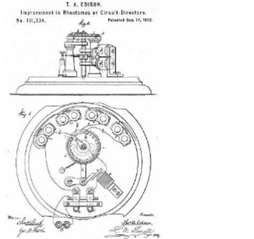 爱迪生发明的电位器