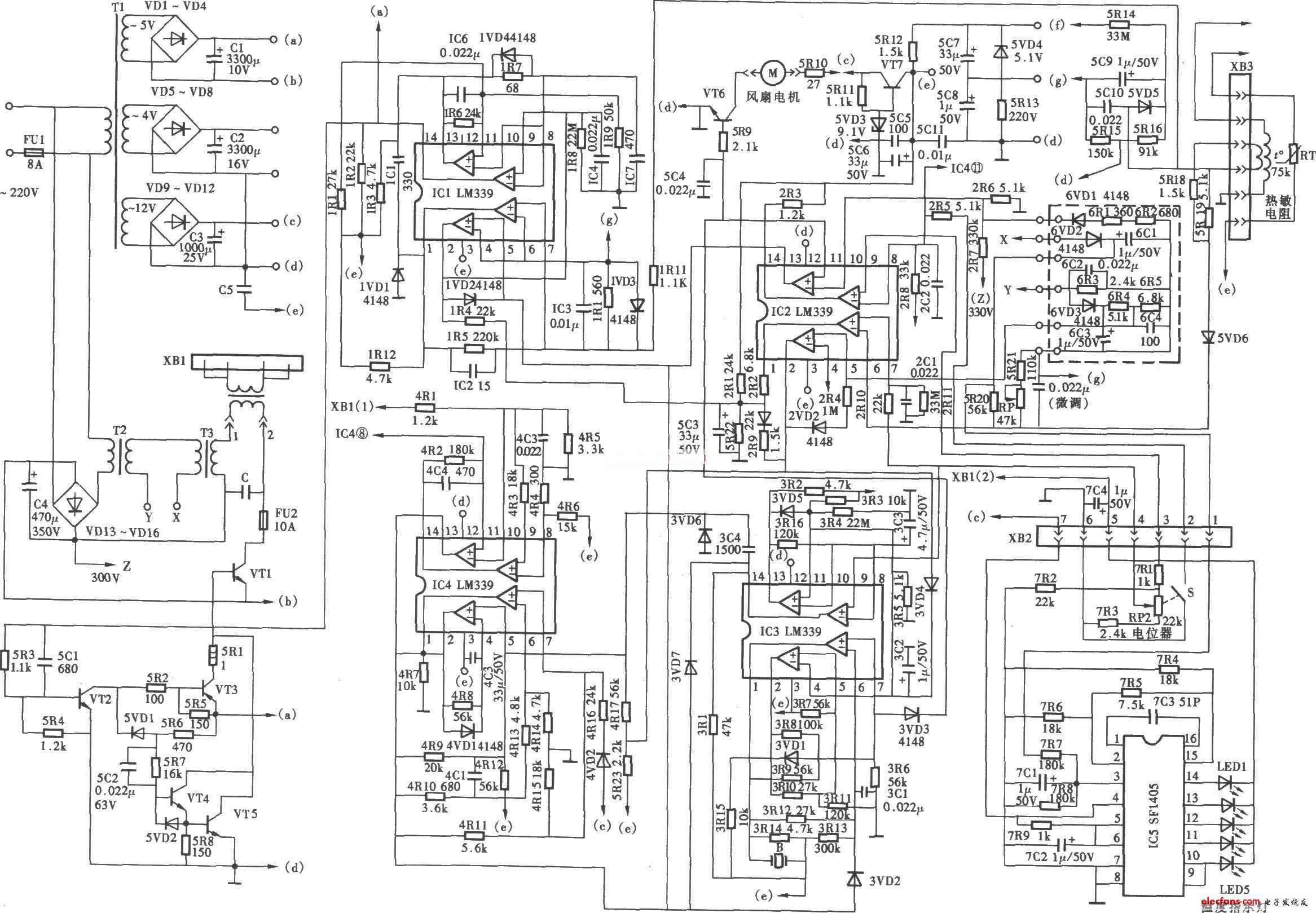 dzc1000w海乐电磁炉原理图电磁炉电路图讲解